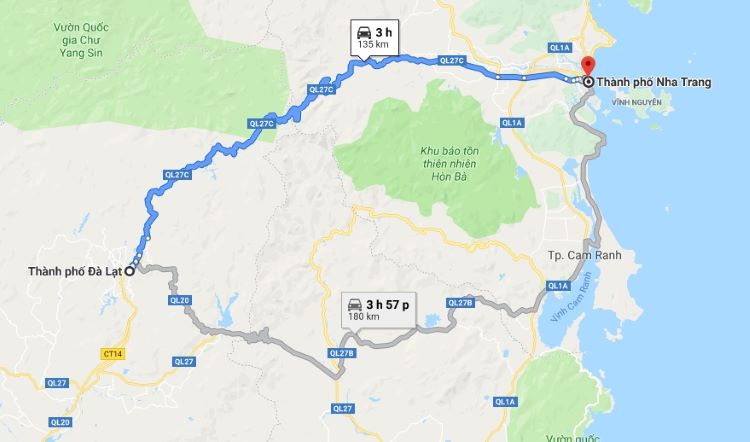 Thuê xe Đà Lạt Nha Trang​
